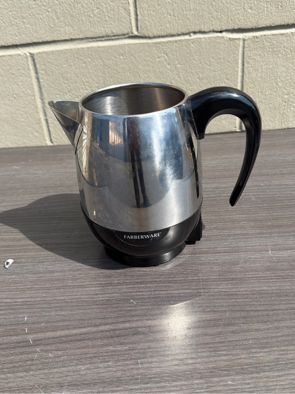 Farberware Superfast 2-4 Cup Coffee Percolator Chrome FCP240A NO Power Cord